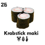 Krabstick maki (3 st.)