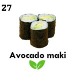 Avocado maki (3 st.)