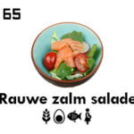 Rauwe zalm salade